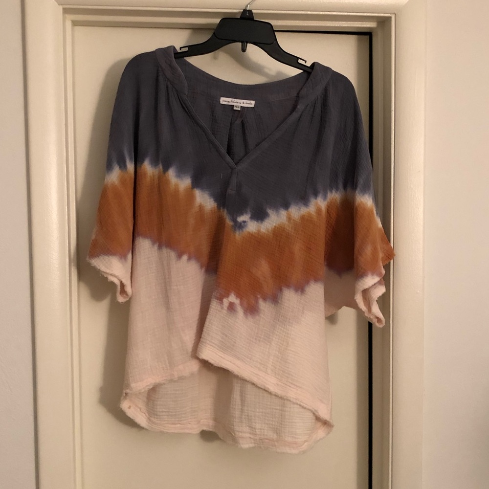 Water color distressed tee!